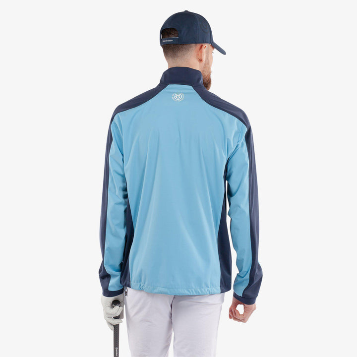 Lawrence is a Windproof and water repellent golf jacket for Men in the color Alaskan Blue/Navy(4)