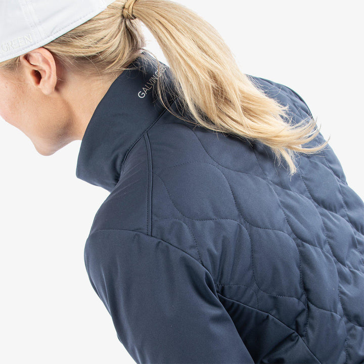 Leora is a Windproof and water repellent golf jacket for Women in the color Navy(8)