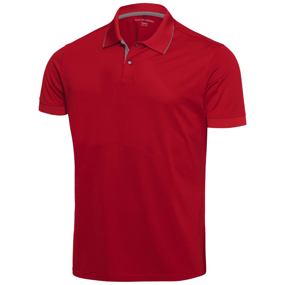 Rod is a Breathable short sleeve golf shirt for Juniors in the color Red(0)