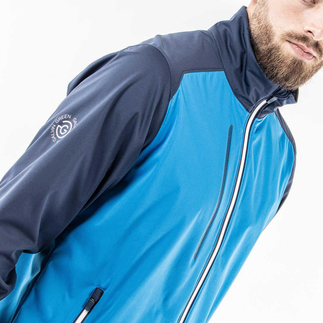 Lyle is a Windproof and water repellent golf jacket for Men in the color Blue(3)