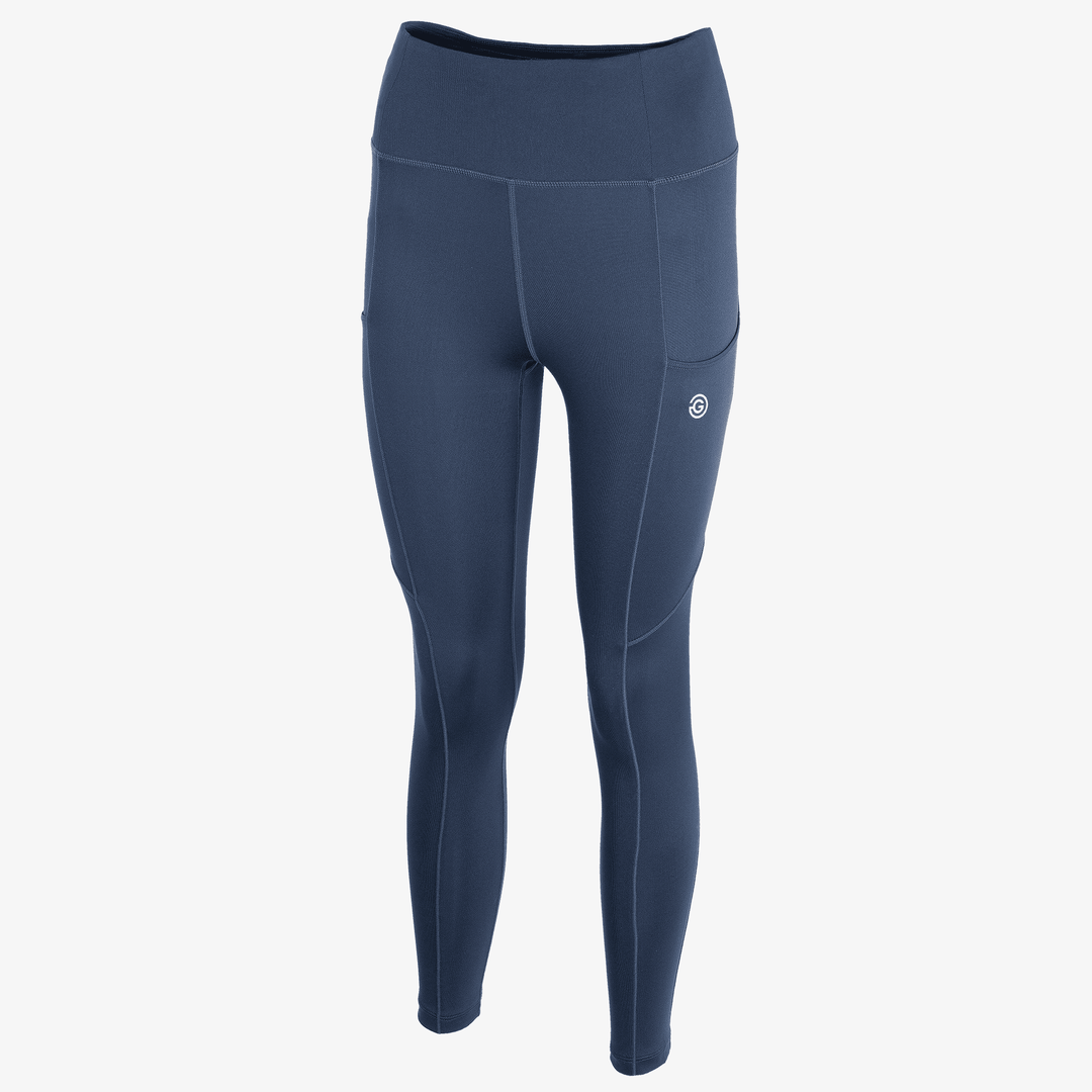 Nicoline is a Breathable and stretchy golf leggings for Women in the color Navy(0)