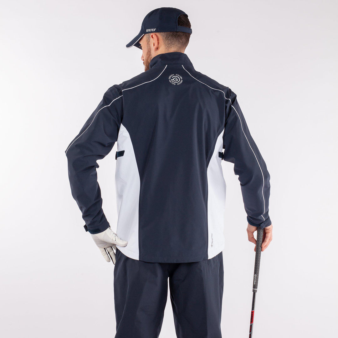 Ace is a Waterproof golf jacket for Men in the color Navy(3)