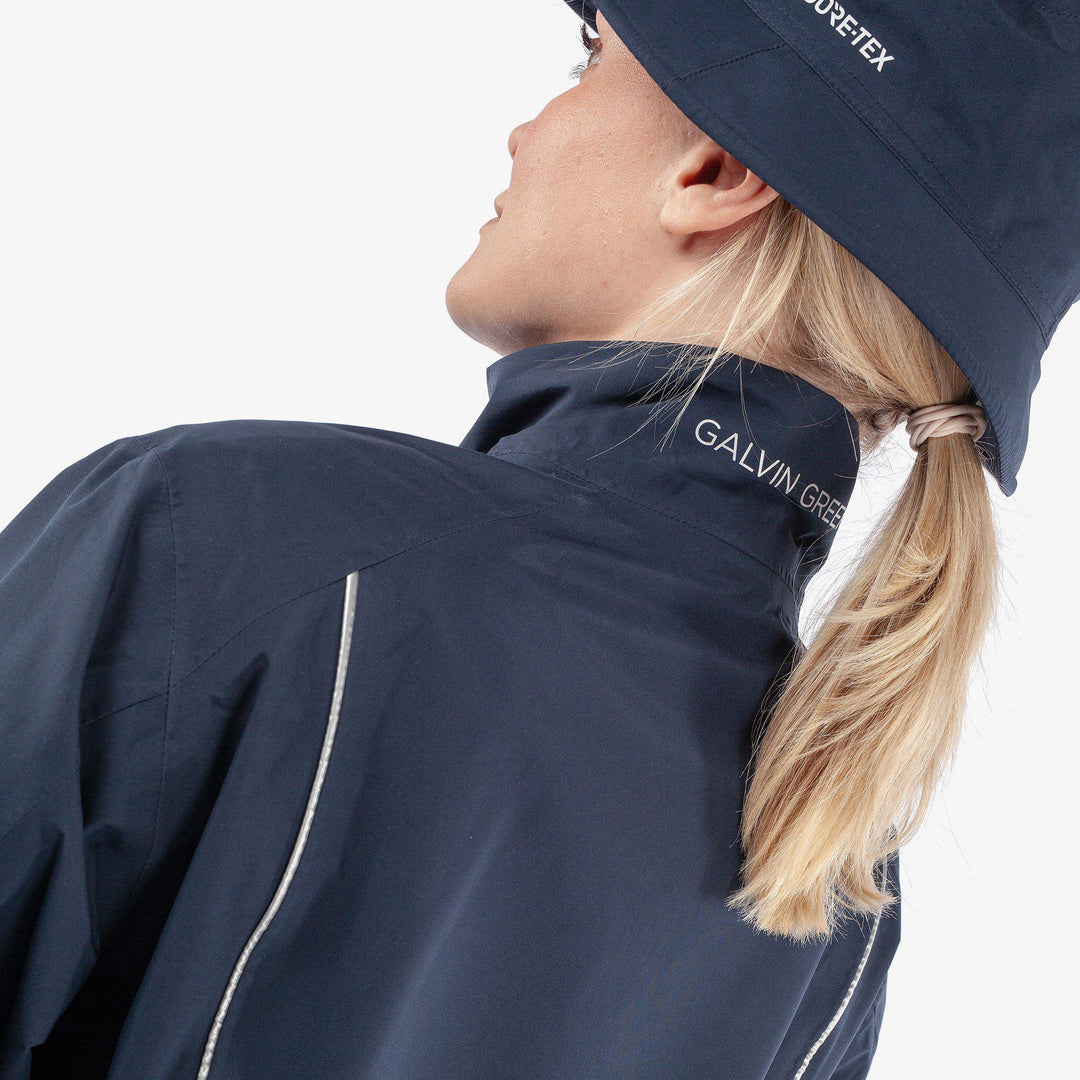 Anya is a Waterproof golf jacket for Women in the color Navy(6)