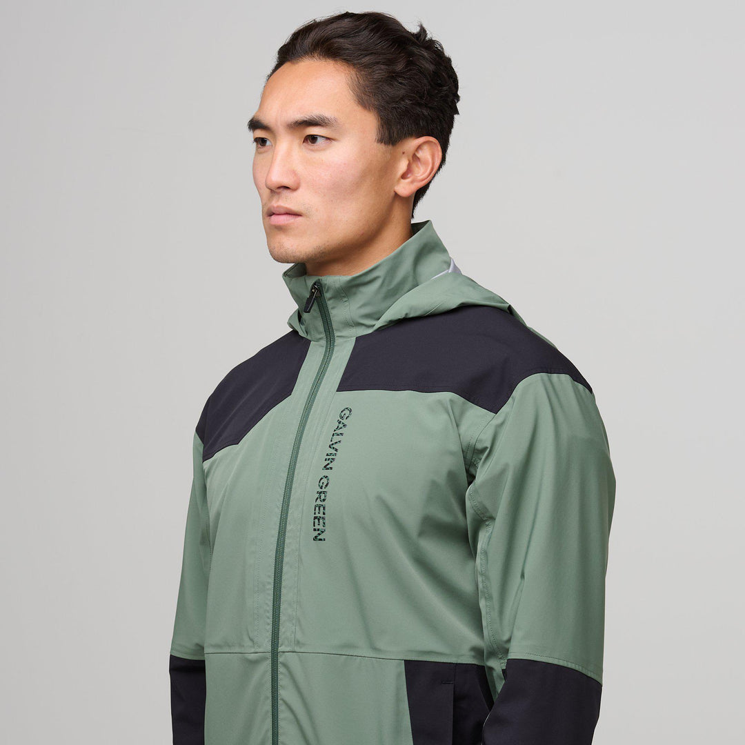 Argus is a Waterproof jacket for Men in the color Duck Green/Black(3)