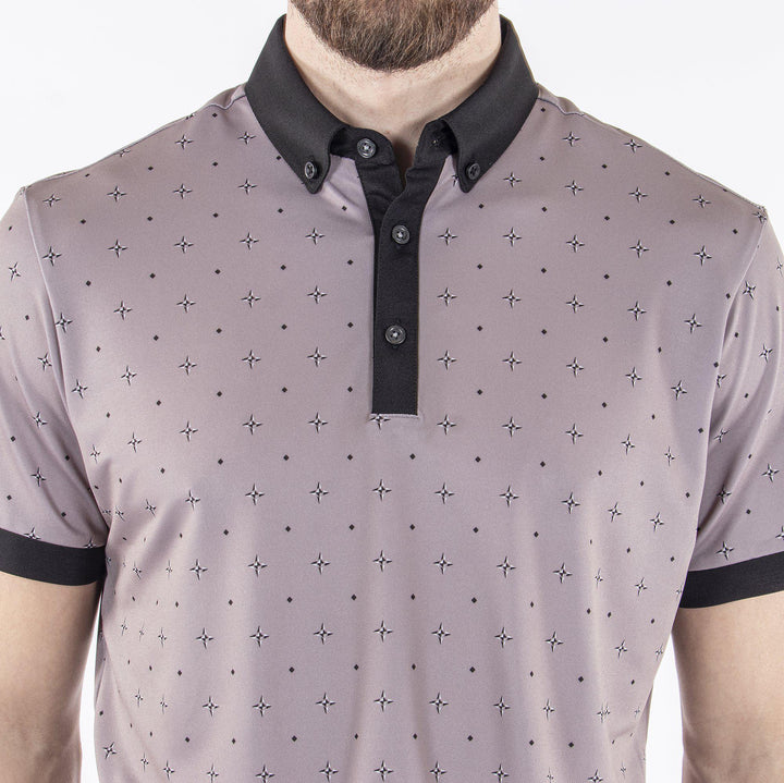 Marlow is a Breathable short sleeve shirt for Men in the color Sharkskin(4)