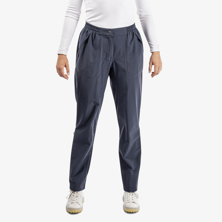 Alina is a Waterproof golf pants for Women in the color Navy(1)