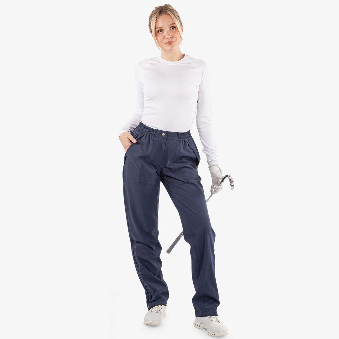 Angie is a Waterproof golf pants for Women in the color Navy(2)