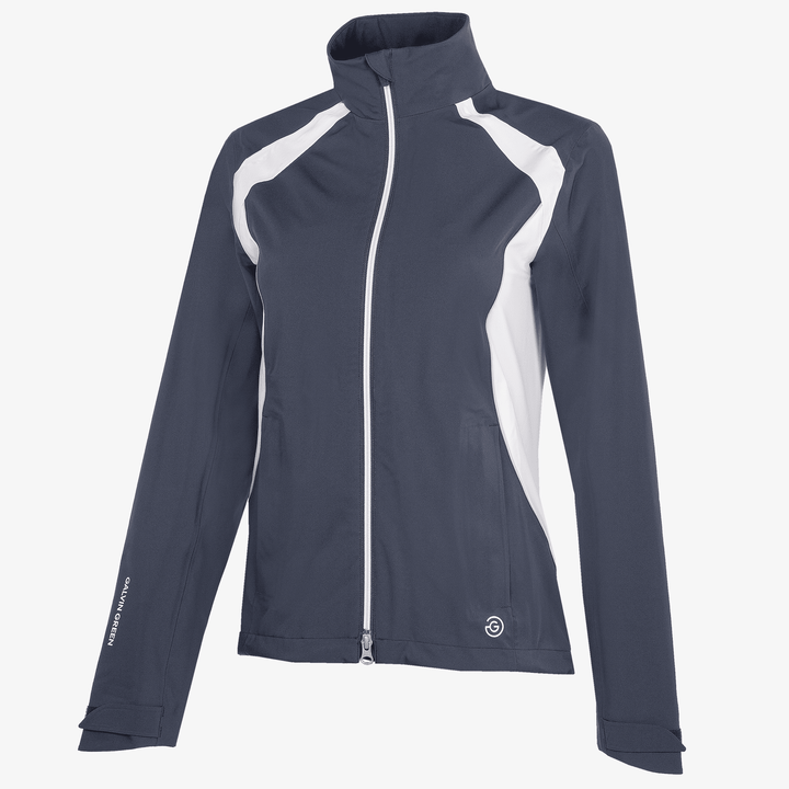 Amy is a Waterproof golf jacket for Women in the color Navy/White(0)