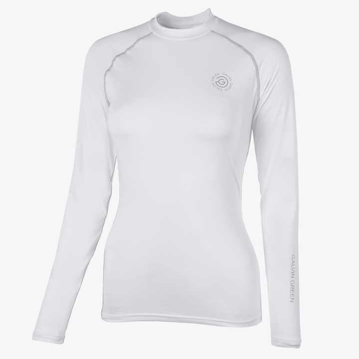 Ella is a UV protection golf top for Women in the color White(0)