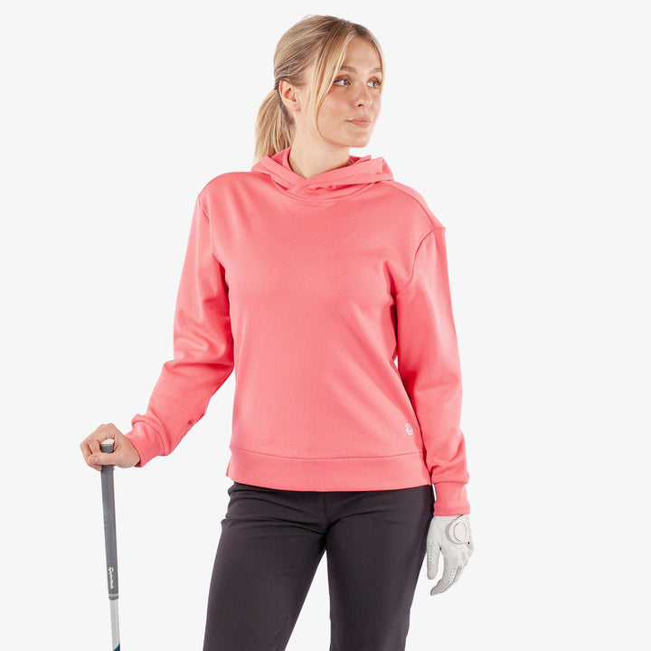 Denise is a Insulating golf sweatshirt for Women in the color Camelia Rose(1)