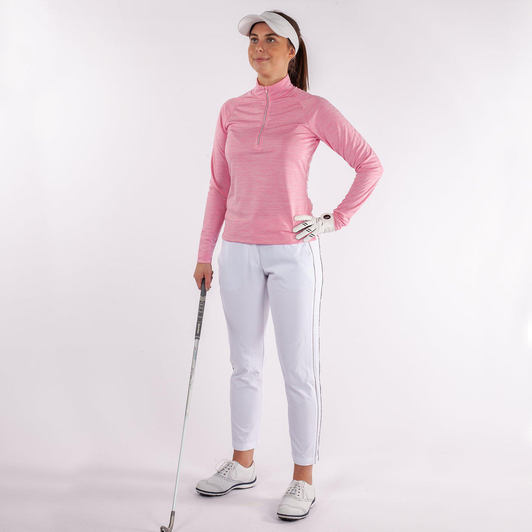 Dina is a Insulating golf mid layer for Women in the color Amazing Pink(3)