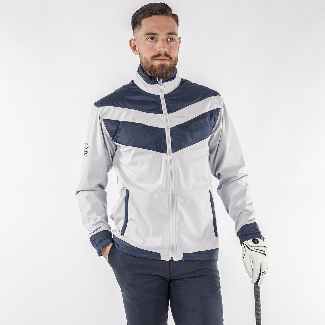 Liam is a Windproof and water repellent golf jacket for Men in the color Cool Grey(1)