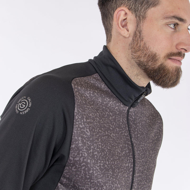 Dane is a Insulating golf mid layer for Men in the color Sharkskin(2)