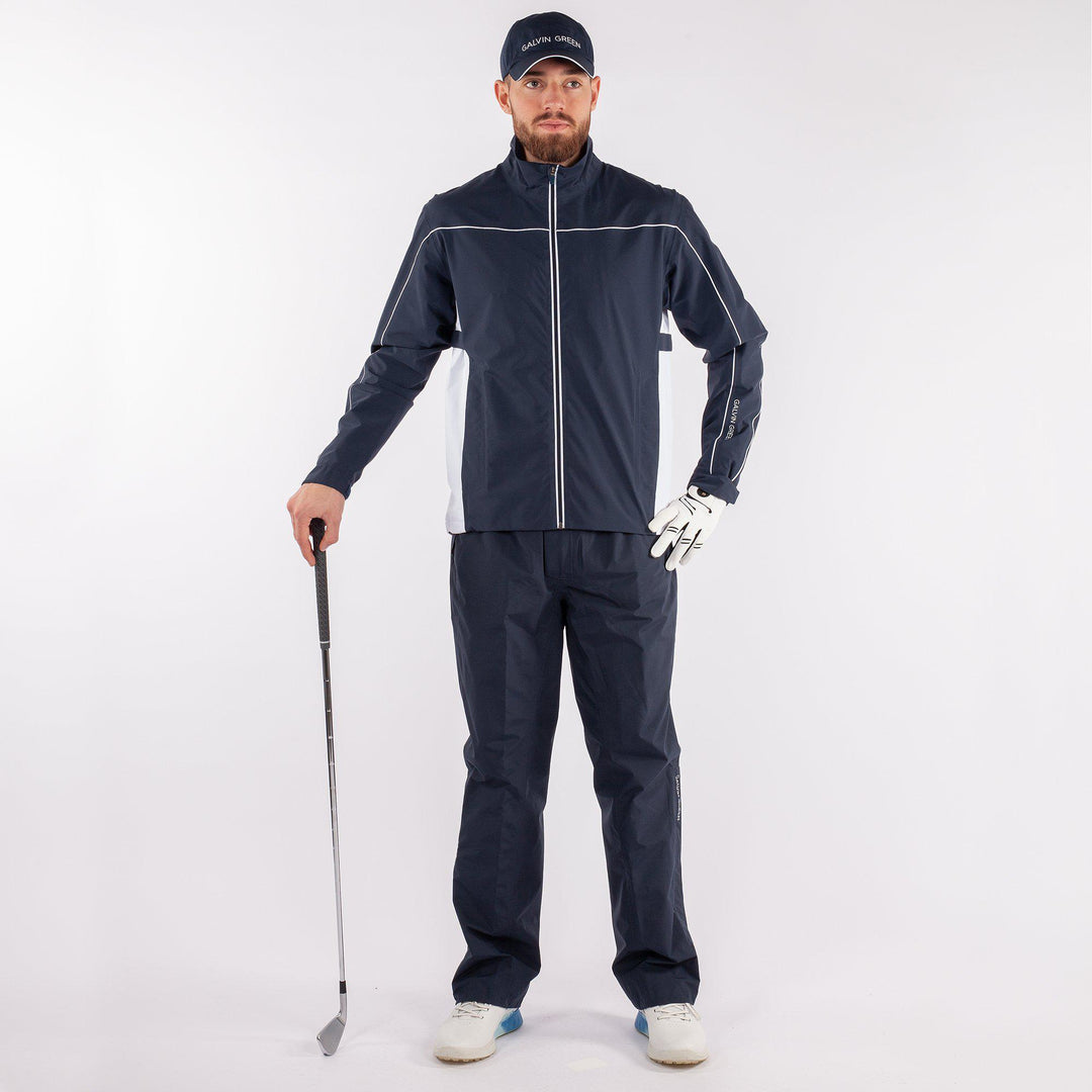 Ace is a Waterproof golf jacket for Men in the color Navy(2)