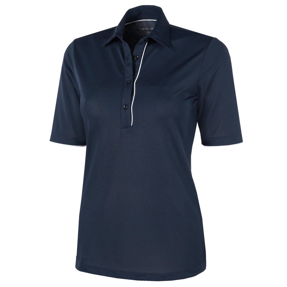 Marissa is a Breathable short sleeve golf shirt for Women in the color Navy(0)