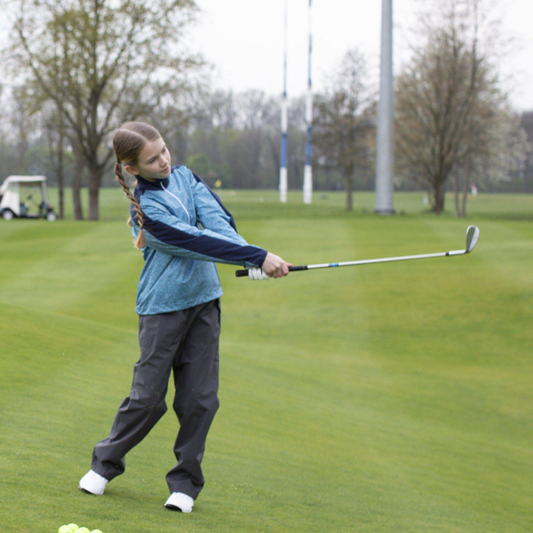 Roma is a Windproof and water repellent golf jacket for Juniors in the color Blue Bell(7)