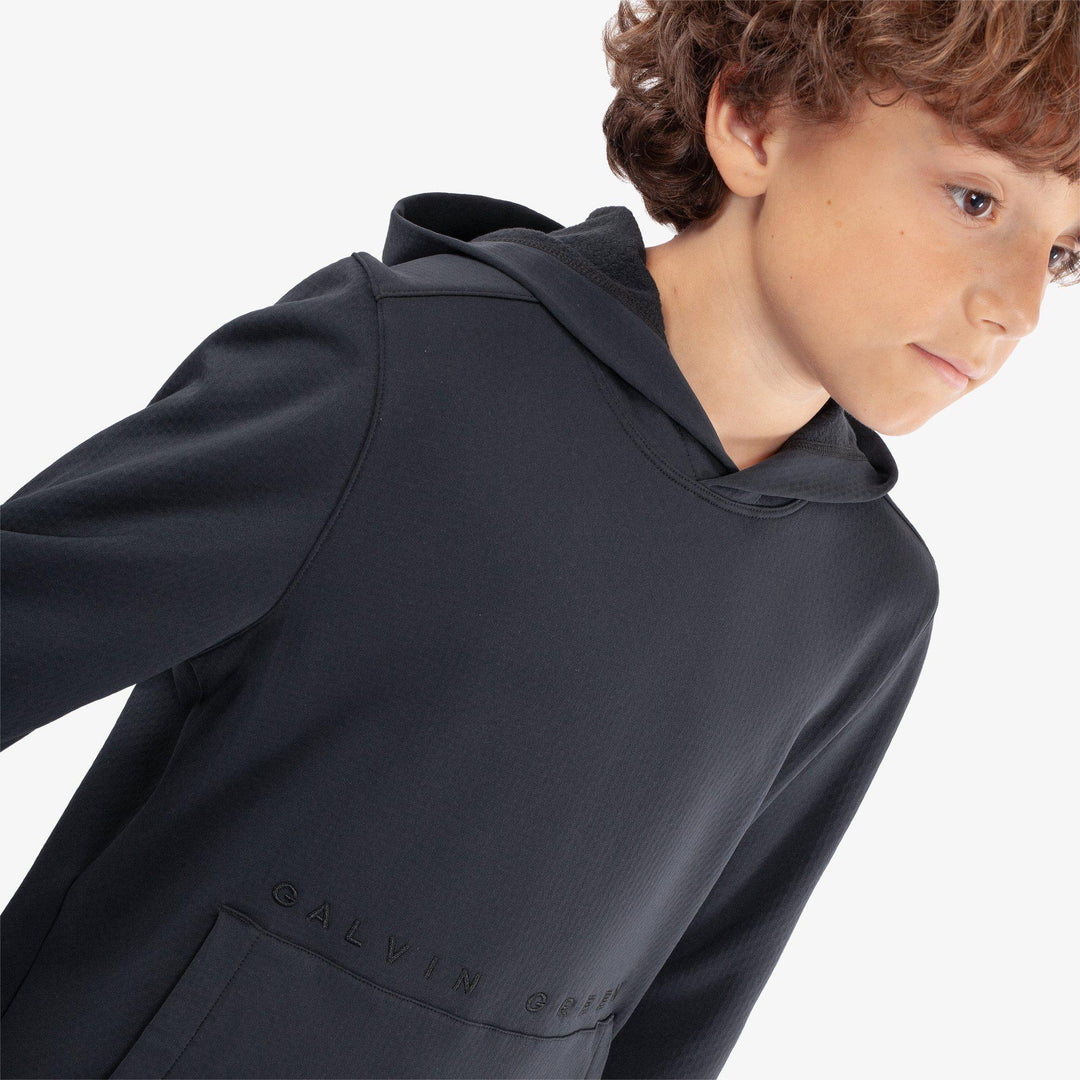 Rico is a Insulating golf sweatshirt for Juniors in the color Black(3)