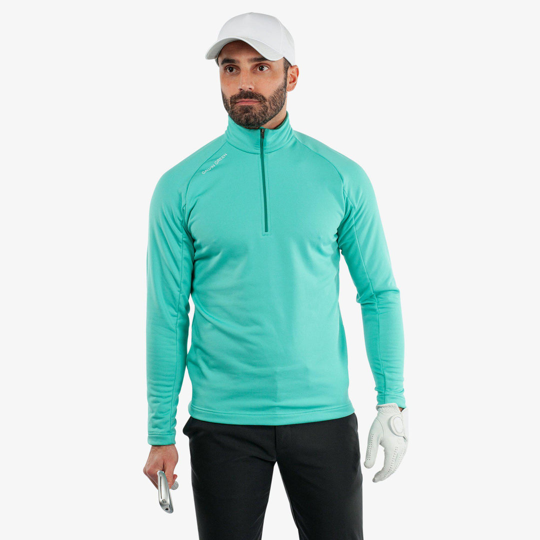 Drake is a Insulating golf mid layer for Men in the color Atlantis Green(1)