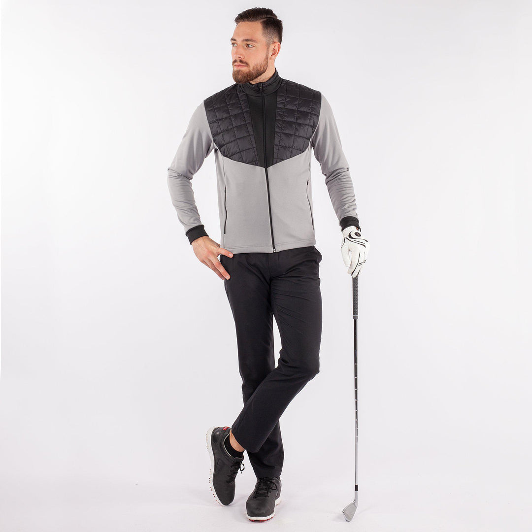 Damian is a Insulating golf mid layer for Men in the color Sharkskin(2)