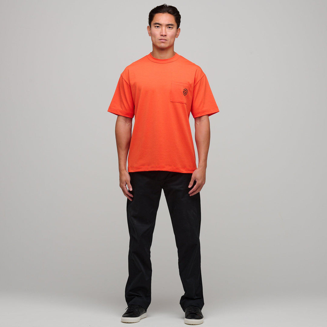 Mason  is a Breathable short sleeve shirt for Men in the color Orange(2)