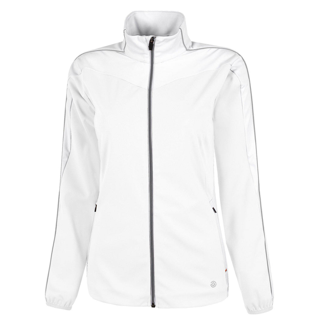 Leslie is a Windproof and water repellent golf jacket for Women in the color White(0)