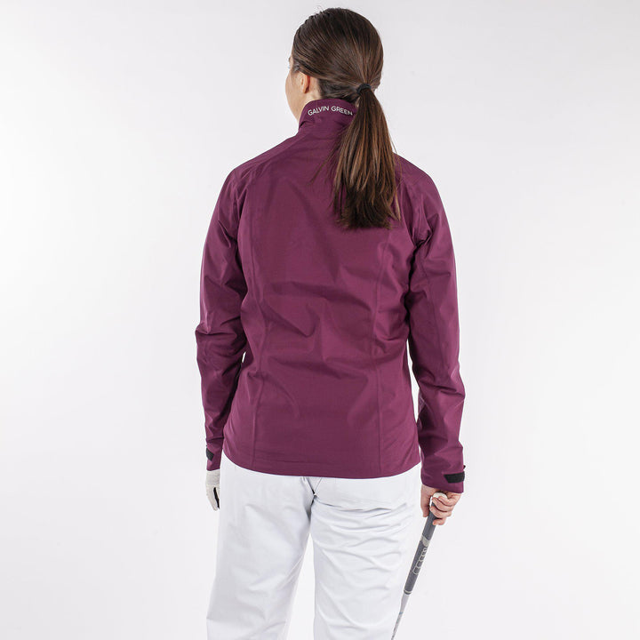 Arissa is a Waterproof golf jacket for Women in the color Sporty Red(6)