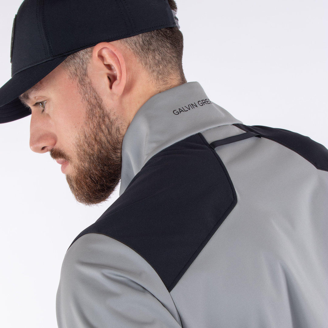 Lyle is a Windproof and water repellent golf jacket for Men in the color Sharkskin(6)