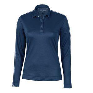 Mary is a Breathable long sleeve golf shirt for Women in the color Navy(0)