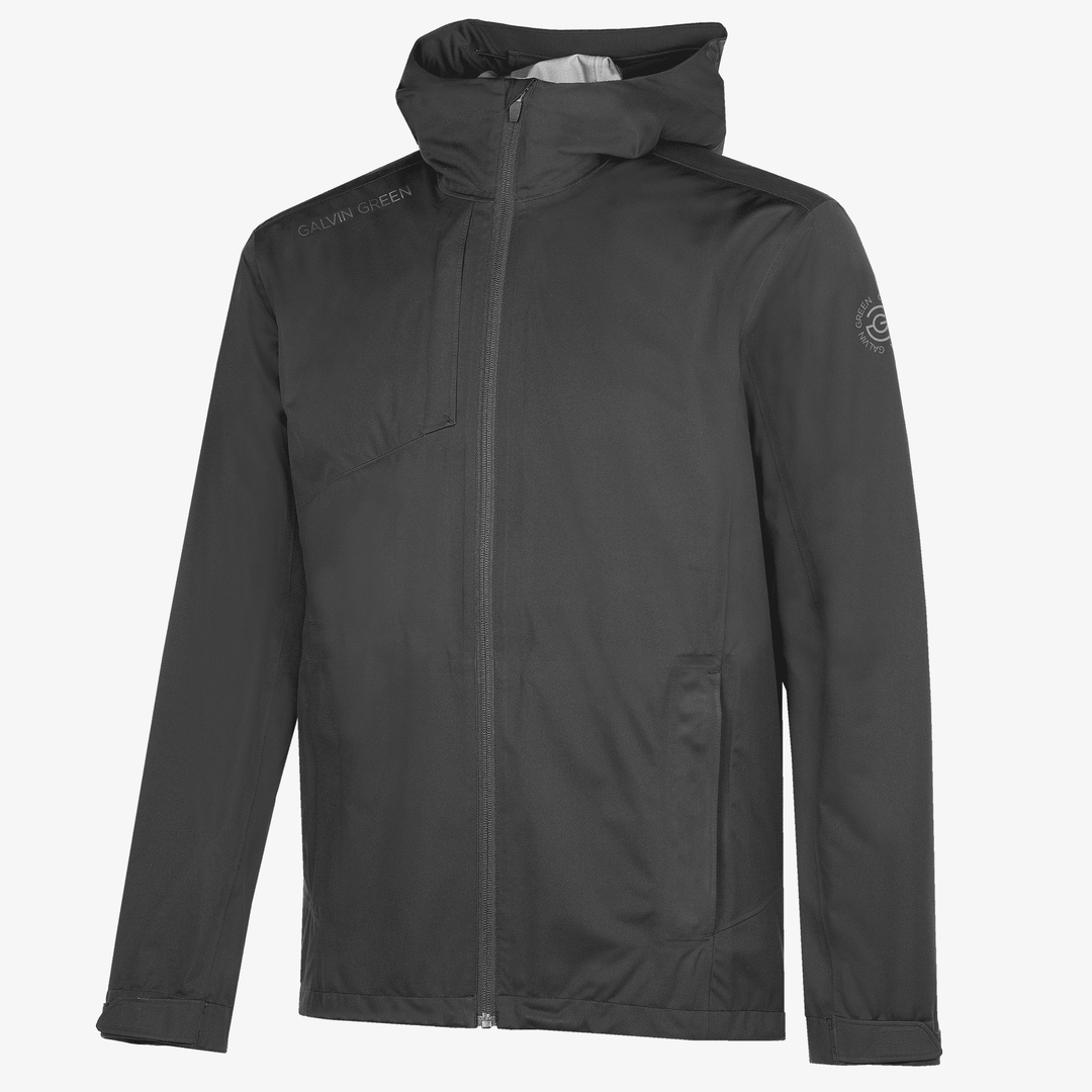 Amos is a Waterproof golf jacket for Men in the color Forged Iron(0)