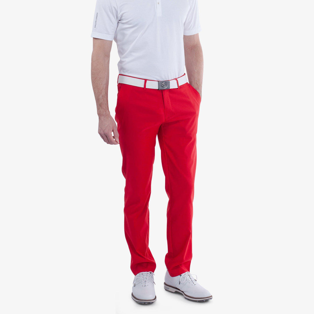 Noah is a Breathable golf pants for Men in the color Red(1)
