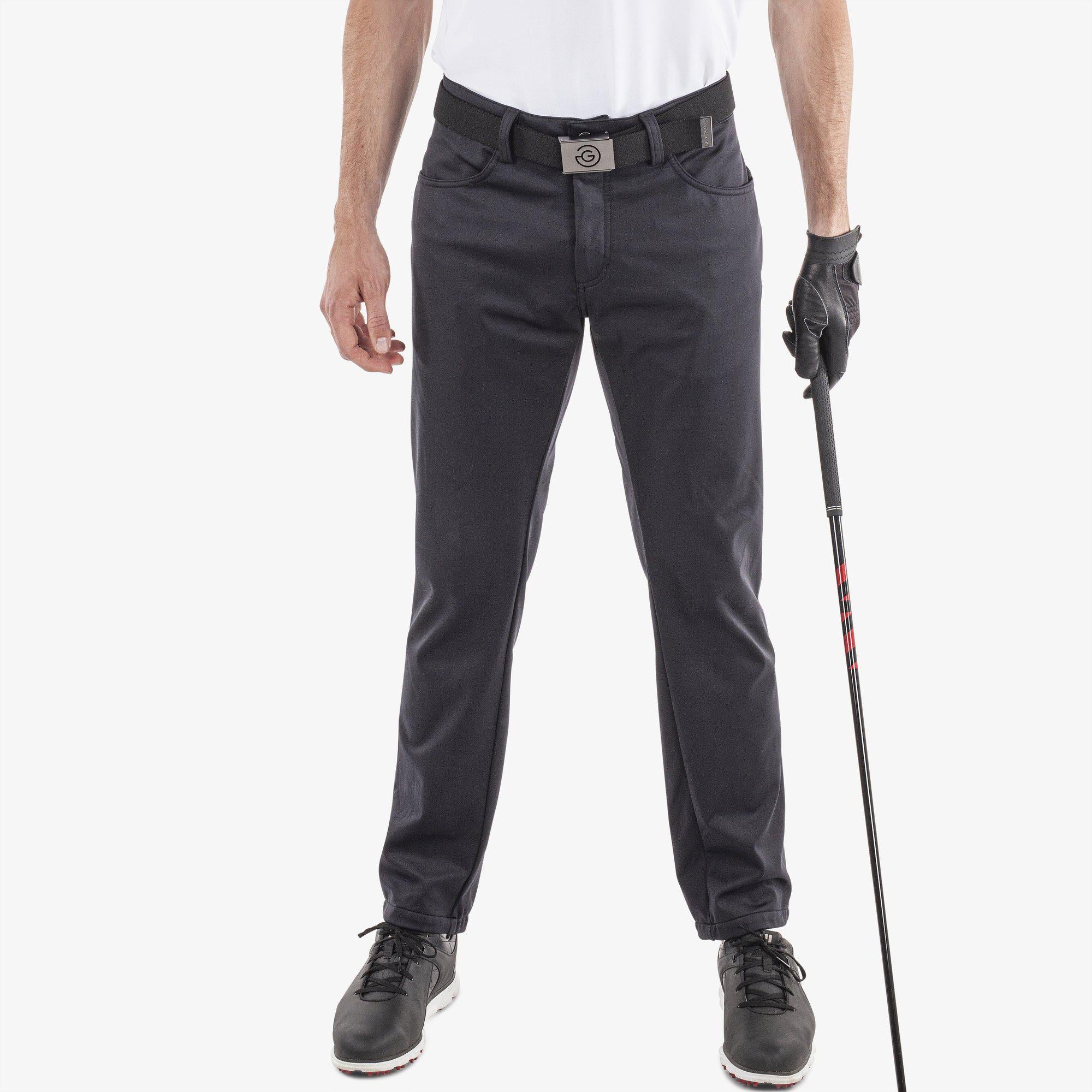 Lane Windproof and water repellent golf pants Black Galvin Green