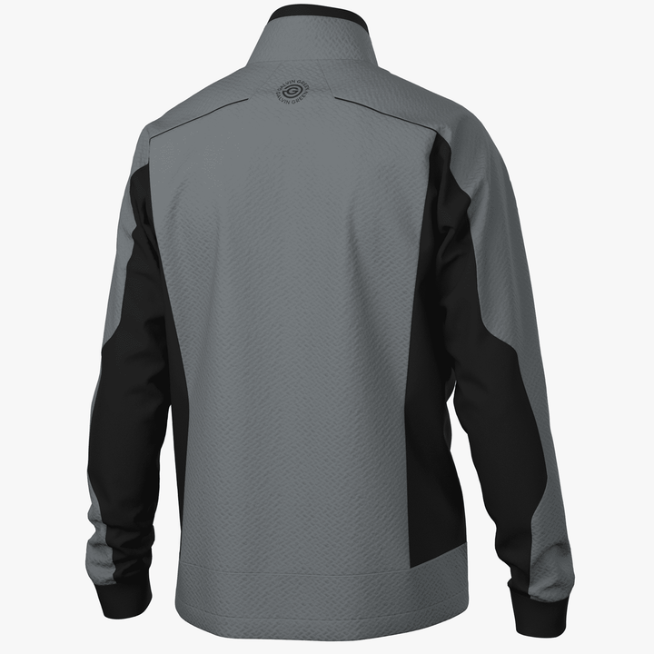 Lyndon is a Windproof and water repellent golf jacket for Men in the color Sharkskin/Black(8)