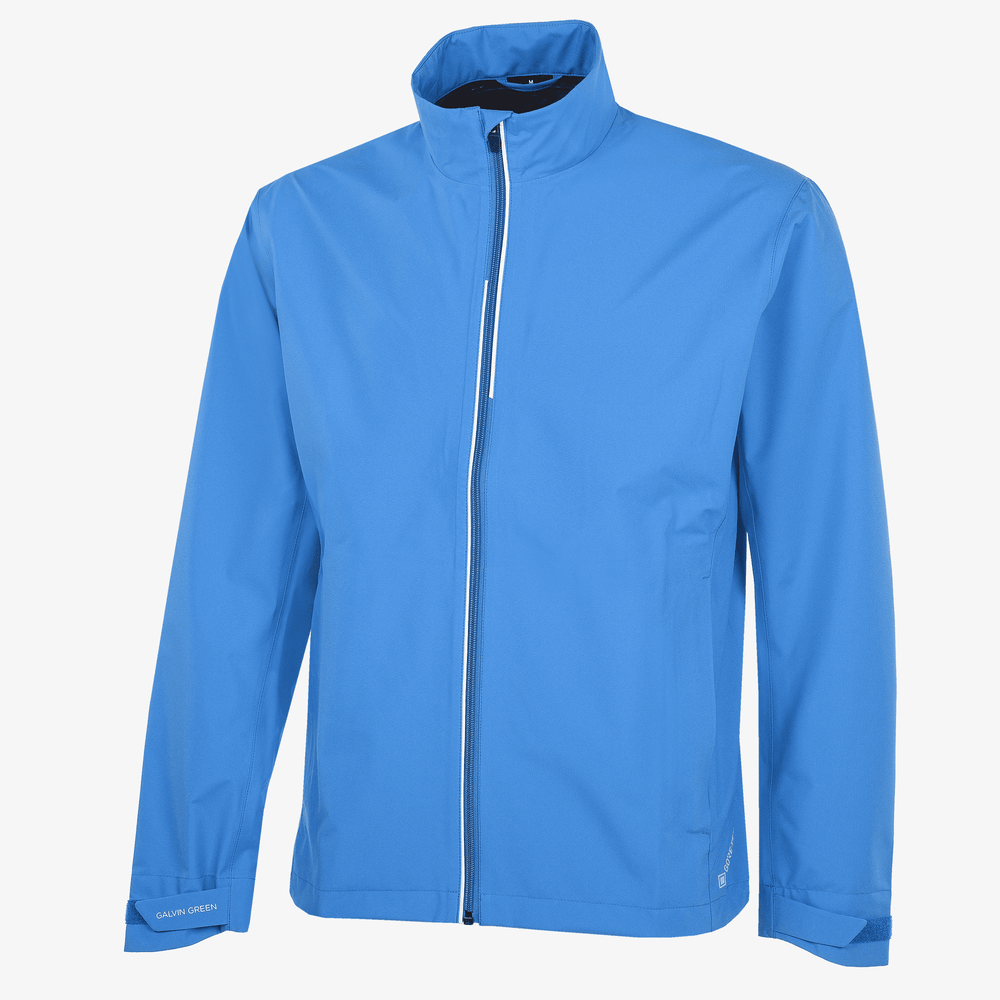 Arvin is a Waterproof golf jacket for Men in the color Blue/White(0)
