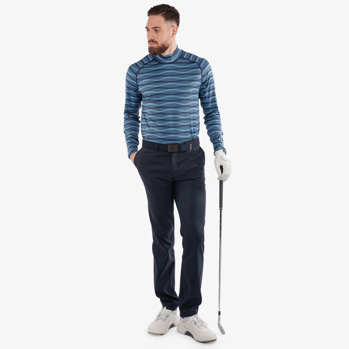 Emilio is a Thermal base layer golf top for Men in the color Navy/Blue(2)