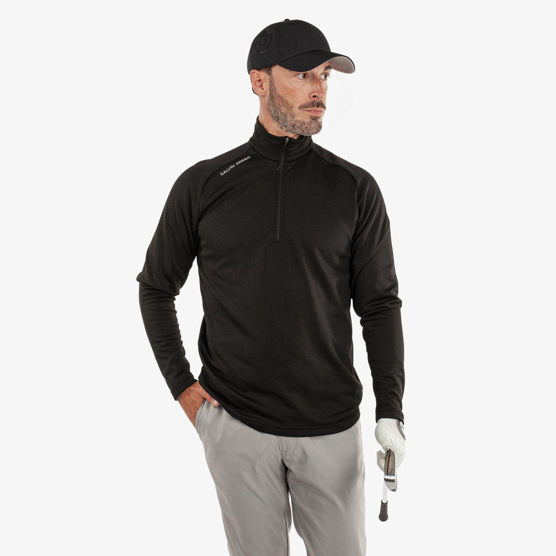 Drake is a Insulating golf mid layer for Men in the color Black(1)