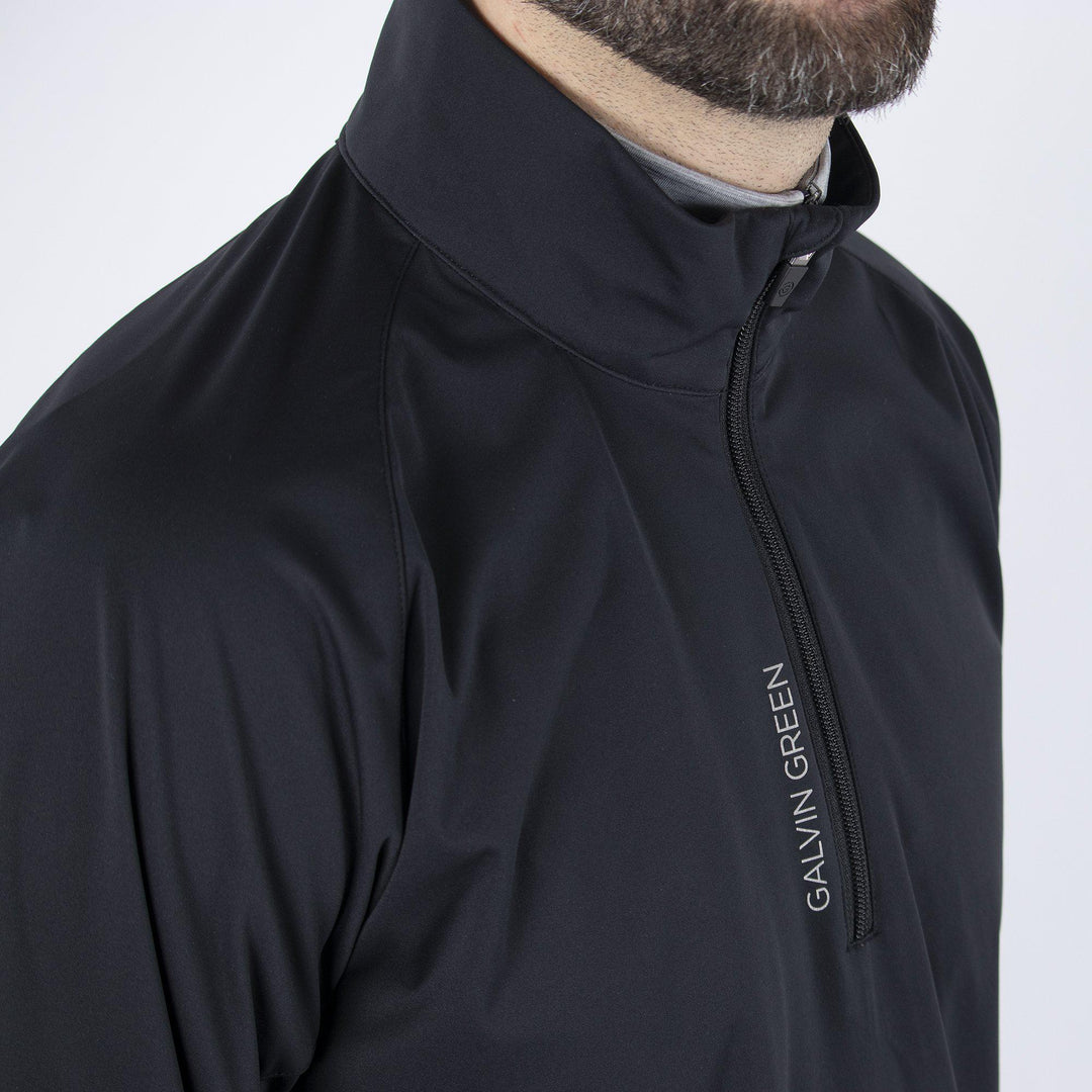 Lucas is a Windproof and water repellent golf jacket for Men in the color Black(3)