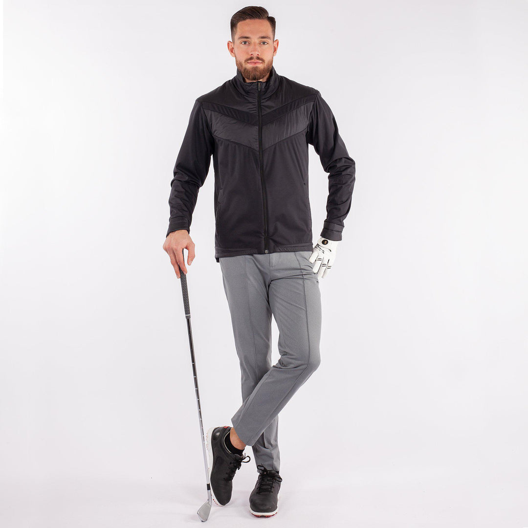 Liam is a Windproof and water repellent golf jacket for Men in the color Black(4)