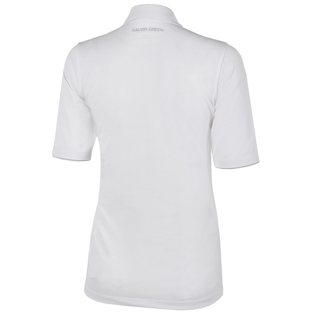 Marissa is a Breathable short sleeve golf shirt for Women in the color White(7)