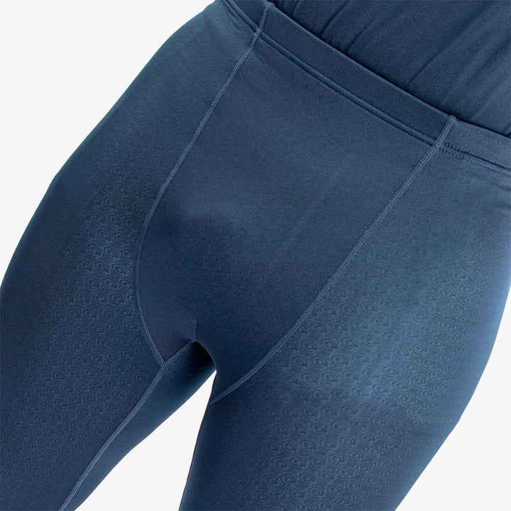 Elof is a Thermal base layer golf leggings for Men in the color Navy/Blue Bell(3)