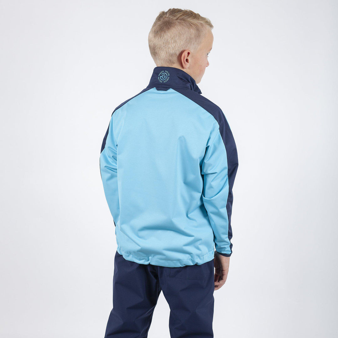 Roma is a Windproof and water repellent golf jacket for Juniors in the color Blue Bell(5)