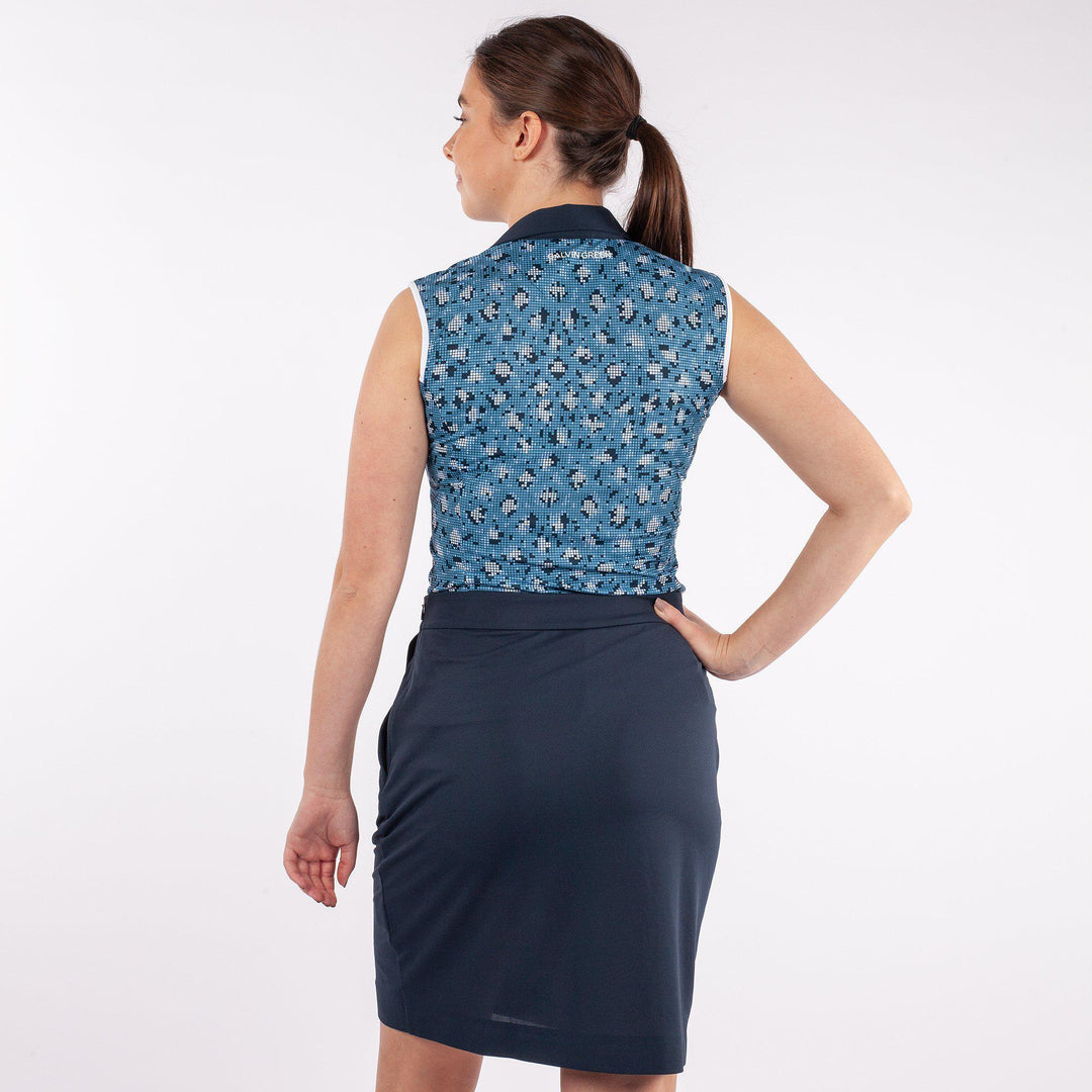 Mila is a Breathable sleeveless golf shirt for Women in the color Blue(7)