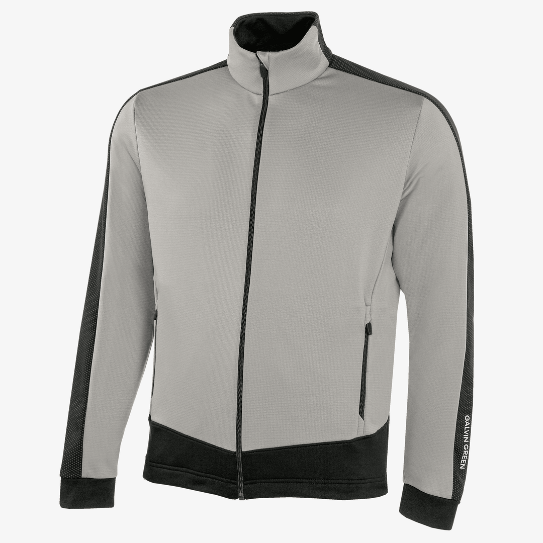 Dawson is a Insulating golf mid layer for Men in the color Sharkskin/Black(0)