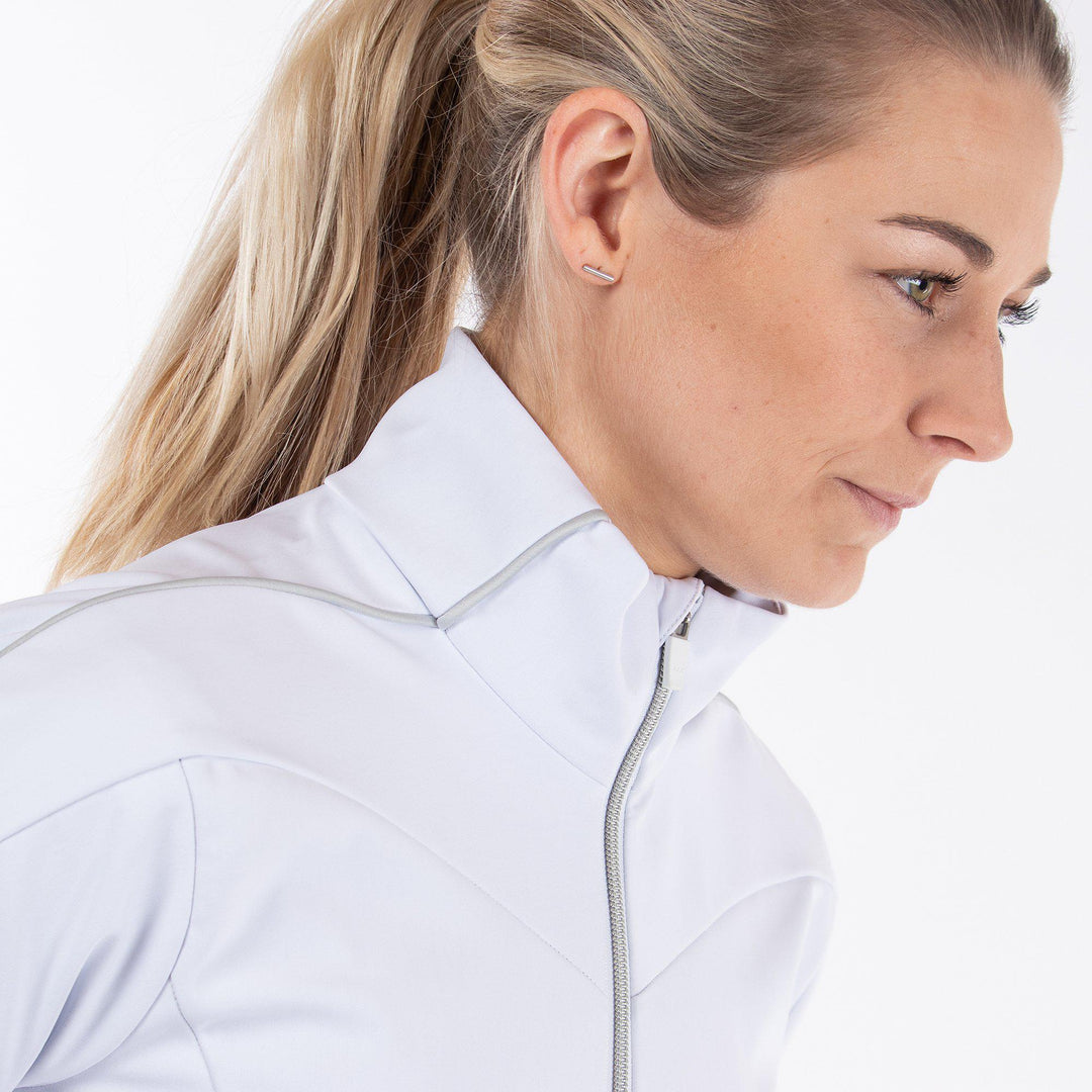 Leslie is a Windproof and water repellent golf jacket for Women in the color White(2)
