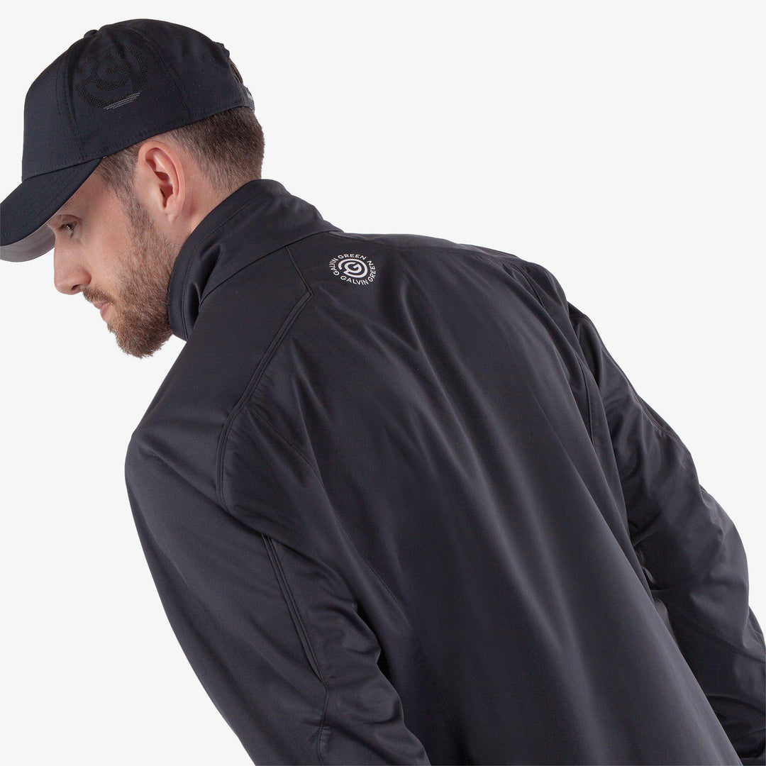 Lyndon is a Windproof and water repellent golf jacket for Men in the color Black(7)