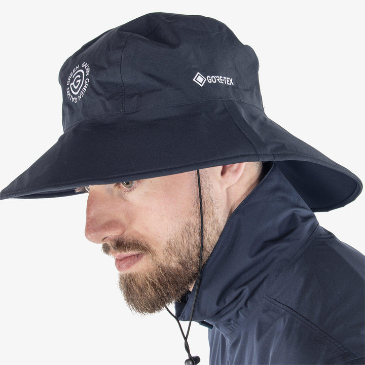 Art is a Waterproof golf hat in the color Navy(3)