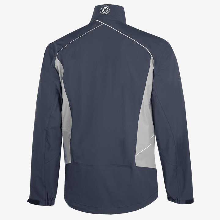 Ames is a Waterproof golf jacket for Men in the color Navy/Cool Grey(7)