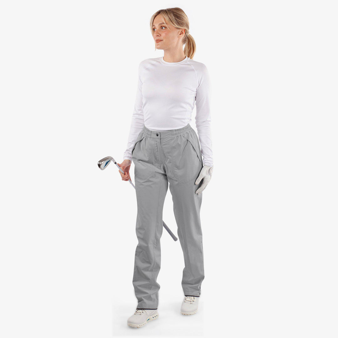 Angie is a Waterproof golf pants for Women in the color Cool Grey(2)