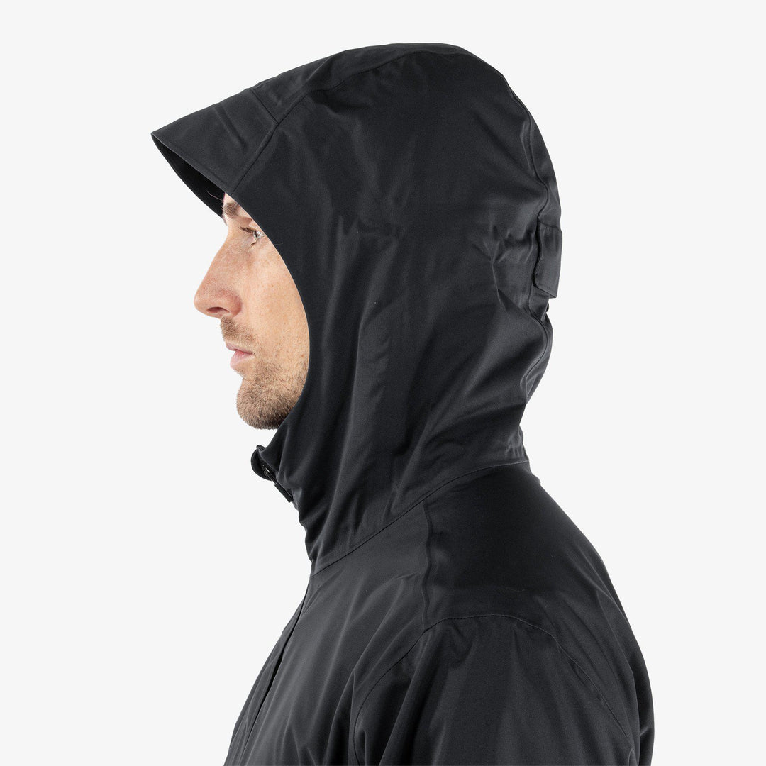 Amos is a Waterproof golf jacket for Men in the color Black(5)