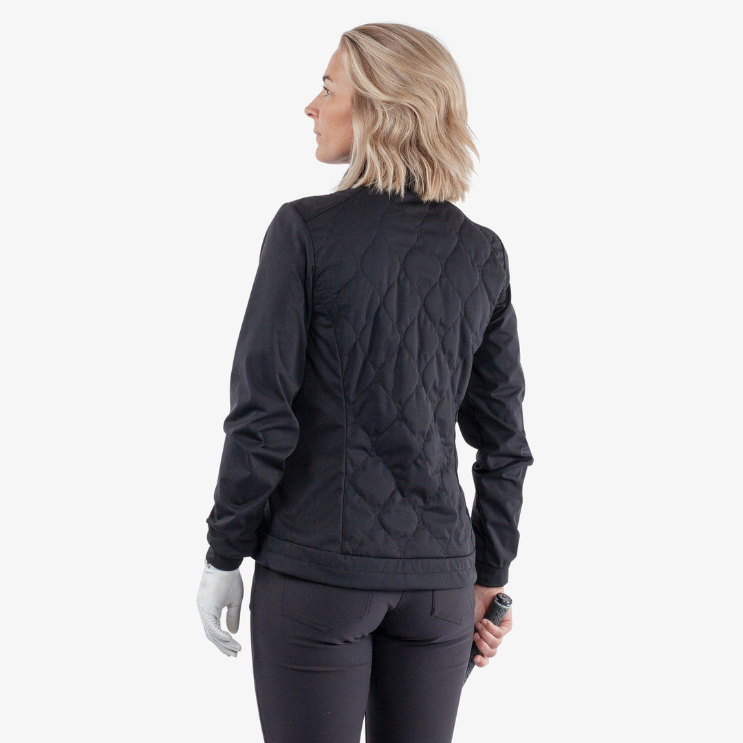 Leora is a Windproof and water repellent golf jacket for Women in the color Black(5)