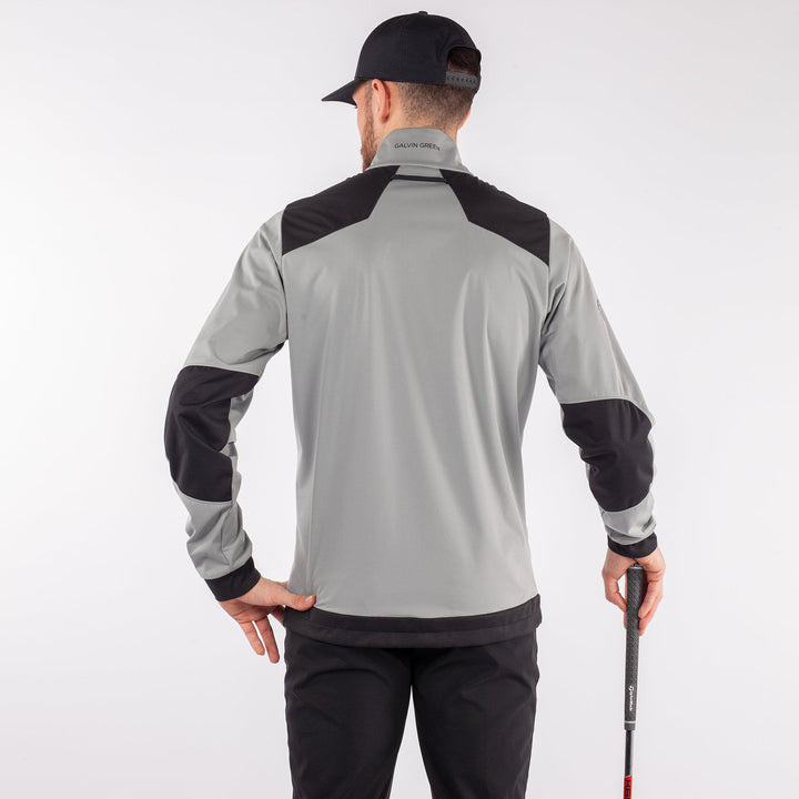 Lyle is a Windproof and water repellent golf jacket for Men in the color Sharkskin(7)